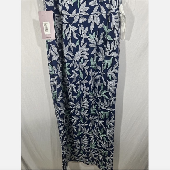 NWT JS Collections [ 14 ] Leighton Illusion Column‎ Gown in Oxford Blue G1462 - Picture 13 of 14